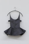 SHUSHUTONG ruffle sling top aw21to02 grey